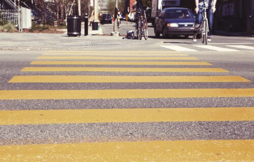 pedestrian crosswalk lines